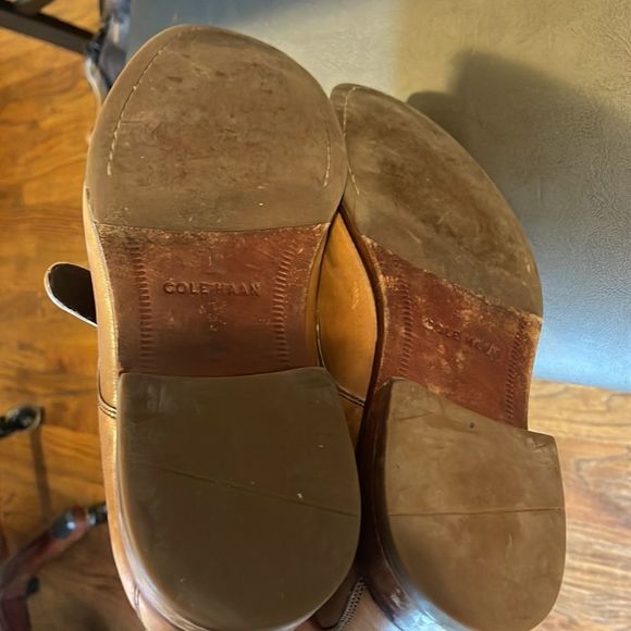 Cole Haan Leather Monk Strap Dress Shoes - Picture 6 of 7